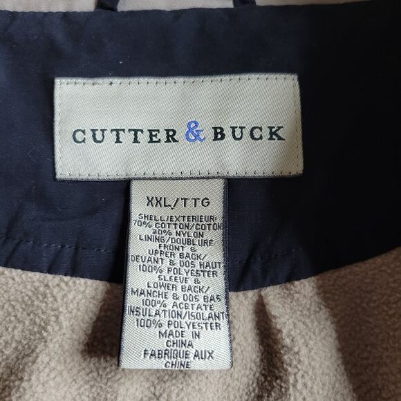 Pittsburgh Steelers Cutter & Buck Men’s XXL Zip-Up Jacket Vintage NFL Black Coat - Picture 7 of 8